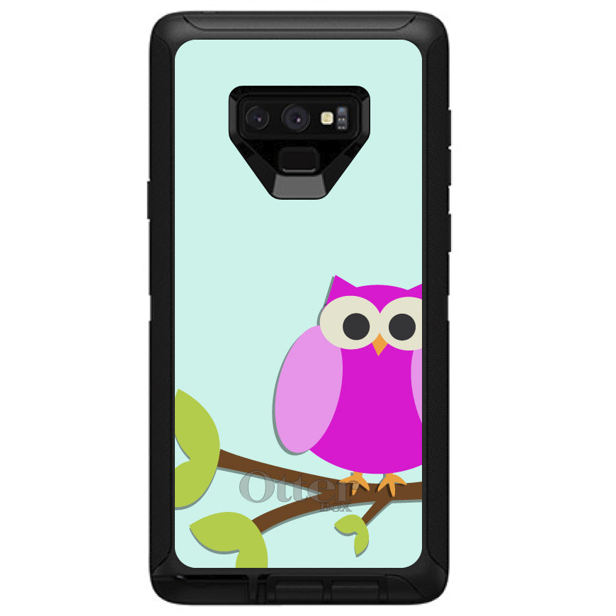 Pink Owl Cartoon OtterBox Defender Case for iPhone & Galaxy, view 16