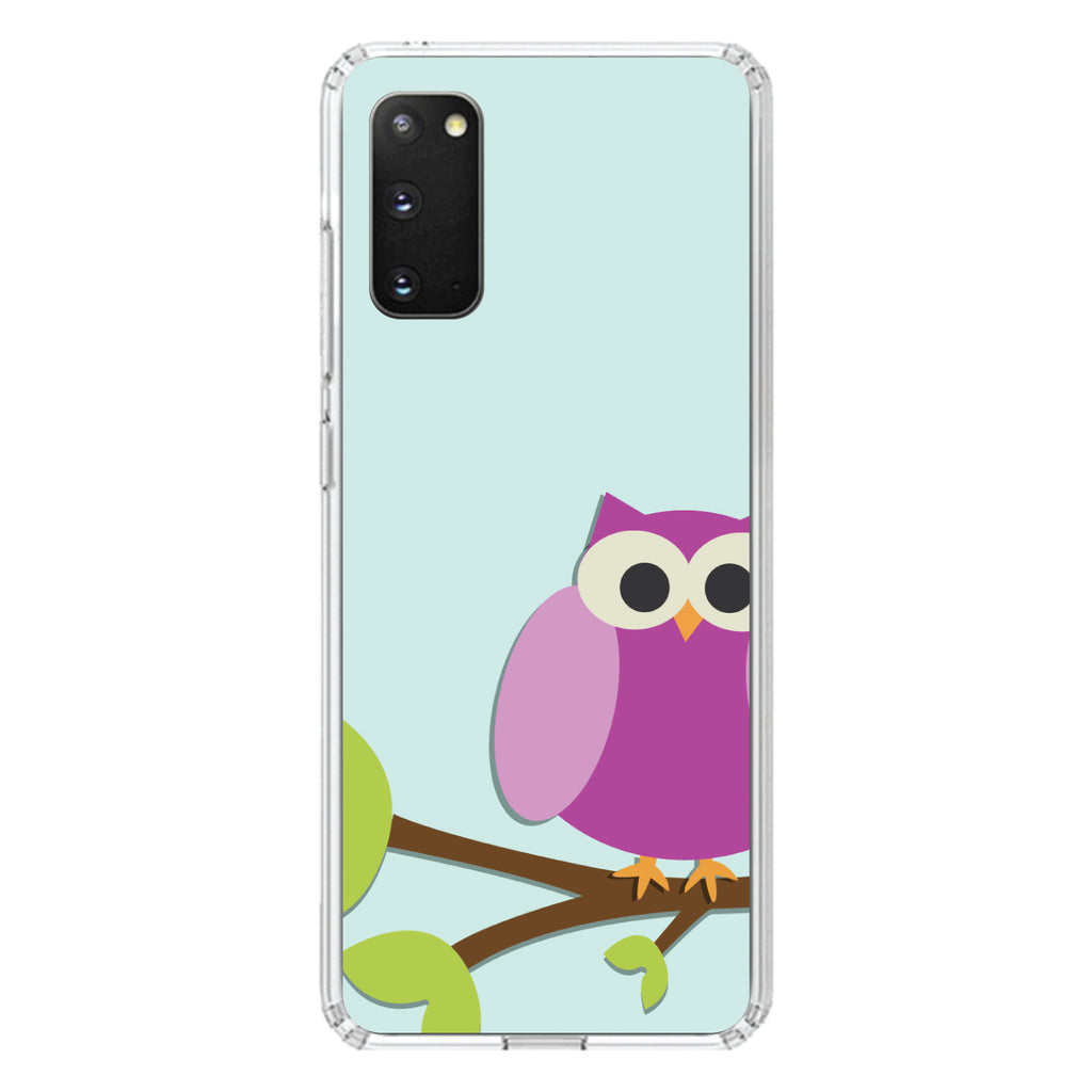 Pink Owl Cartoon Clear Shockproof iPhone Case, view 13