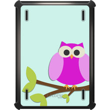 DistinctInk™ OtterBox Defender Series Case for Apple iPad / iPad Pro / iPad Air / iPad Mini - Pink Owl Cartoon