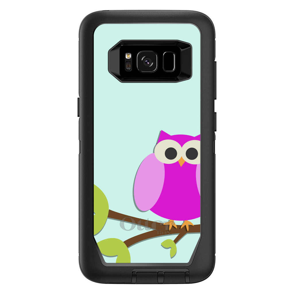 Pink Owl Cartoon OtterBox Defender Case for iPhone & Galaxy, view 12