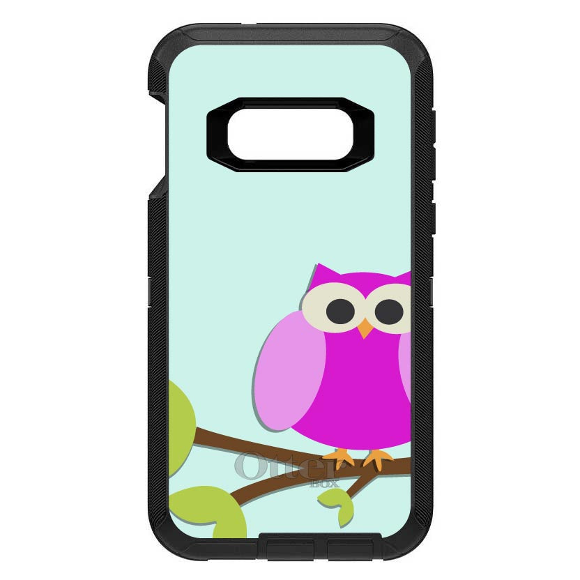 Pink Owl Cartoon OtterBox Defender Case for iPhone & Galaxy, view 10