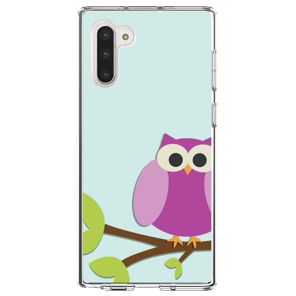 Pink Owl Cartoon Clear Shockproof iPhone Case, view 9
