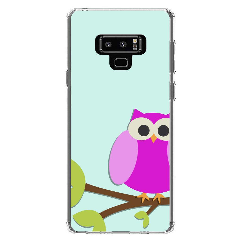Pink Owl Cartoon Clear Shockproof iPhone Case, view 11