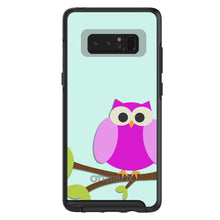 DistinctInk™ OtterBox Symmetry Series Case for Apple iPhone / Samsung Galaxy / Google Pixel - Pink Owl Cartoon
