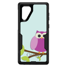 DistinctInk™ OtterBox Commuter Series Case for Apple iPhone or Samsung Galaxy - Pink Owl Cartoon