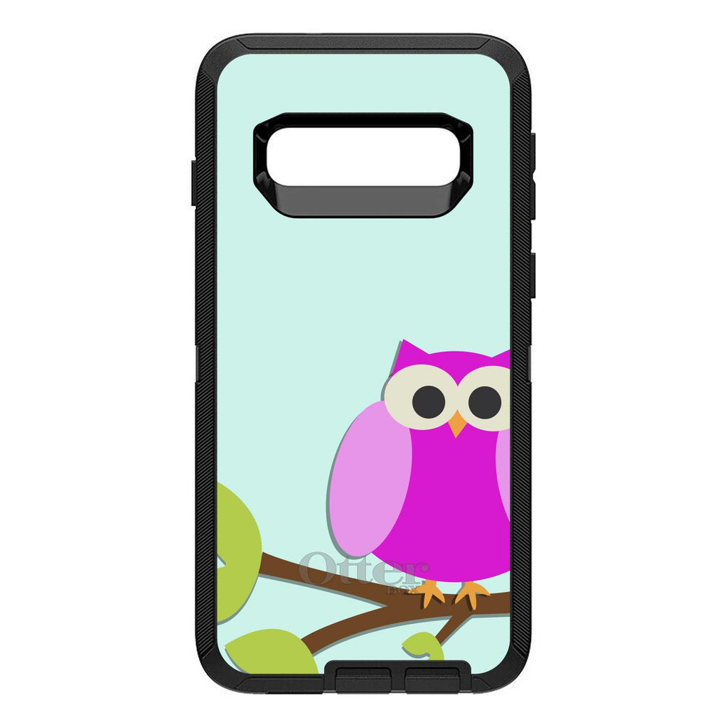 Pink Owl Cartoon OtterBox Defender Case for iPhone & Galaxy, view 9
