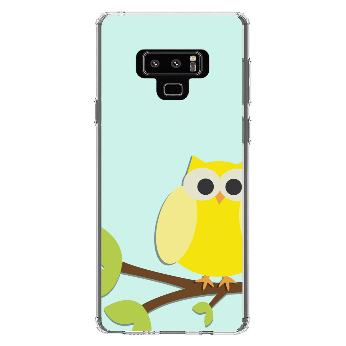 Yellow Owl Cartoon Clear Shockproof iPhone Case, view 11