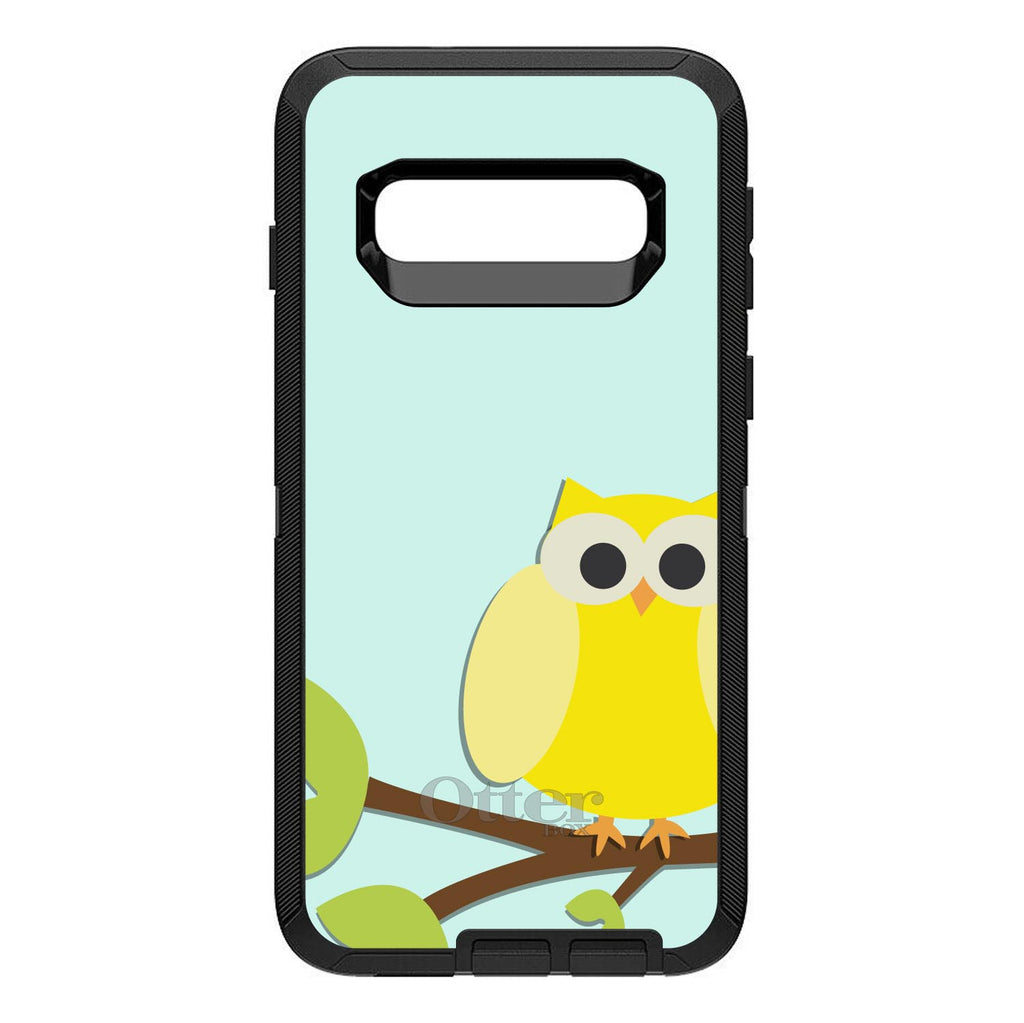 Yellow Owl Cartoon OtterBox Defender Case for iPhone & Galaxy, view 9