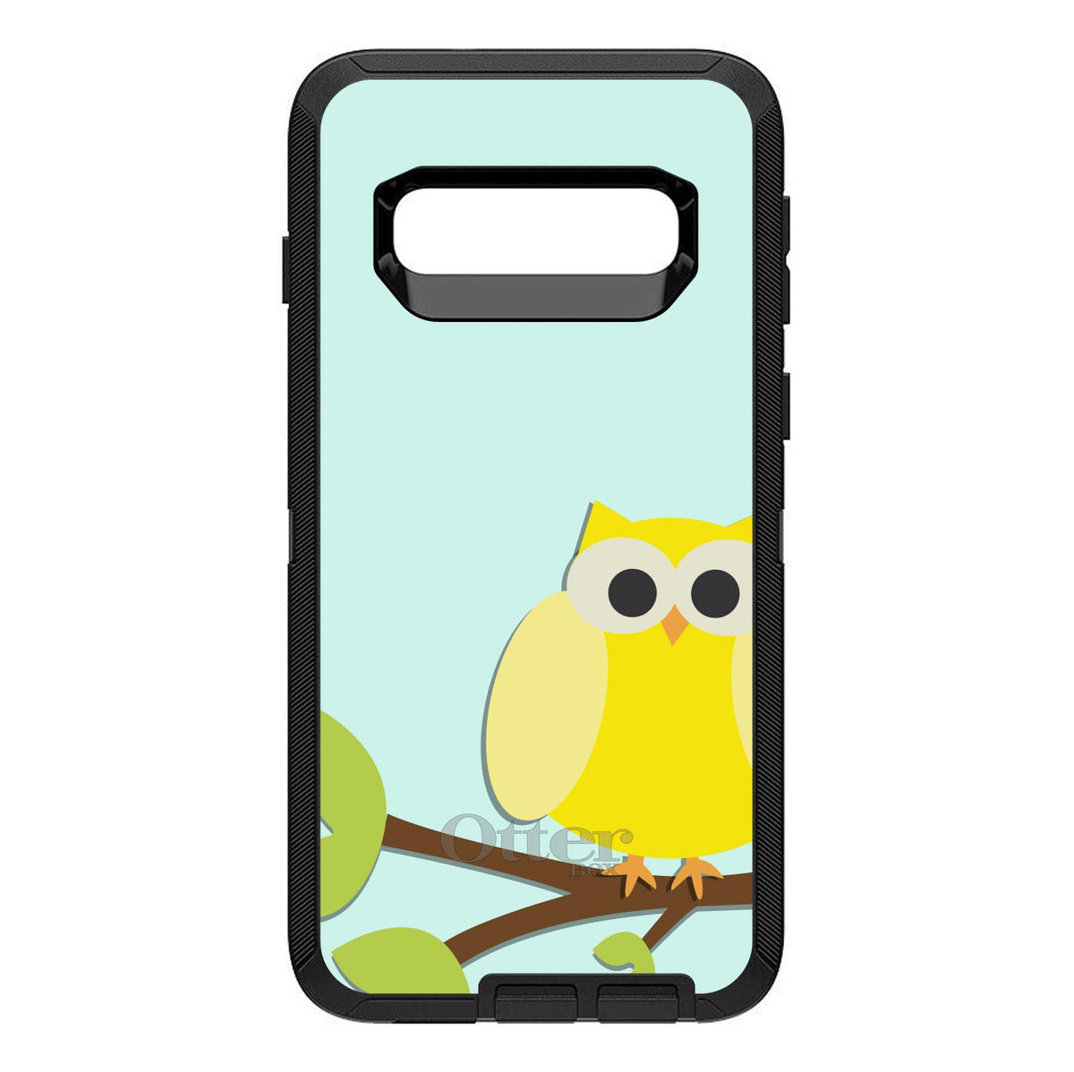 Yellow Owl Cartoon OtterBox Defender Case for iPhone & Galaxy, view 9