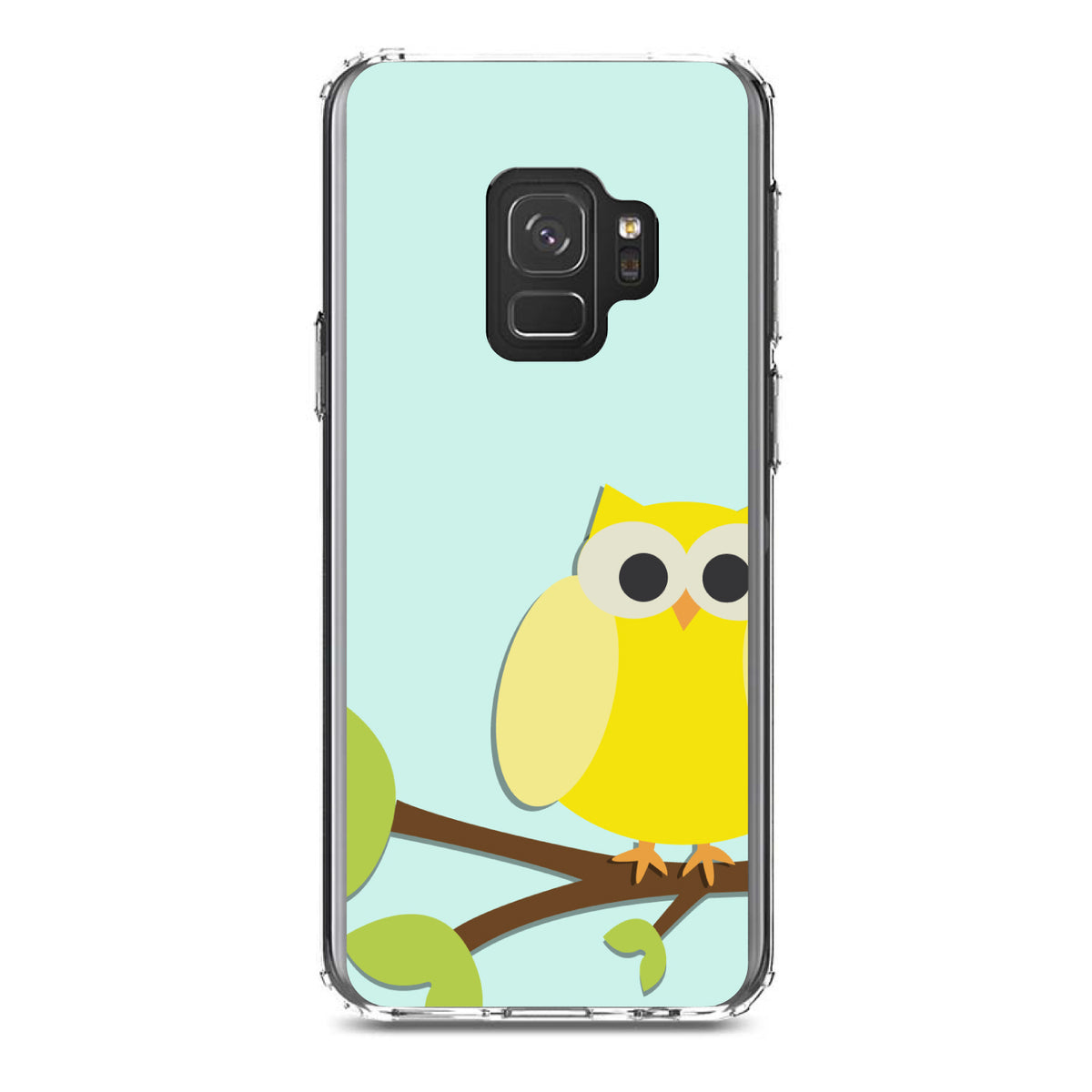 Yellow Owl Cartoon Clear Shockproof iPhone Case, view 19
