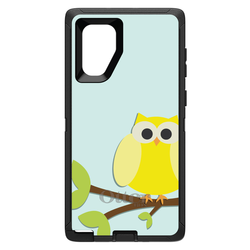 Yellow Owl Cartoon OtterBox Defender Case for iPhone & Galaxy, view 14