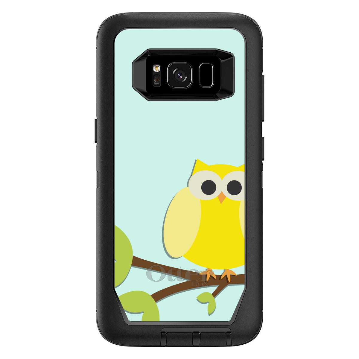 Yellow Owl Cartoon OtterBox Defender Case for iPhone & Galaxy, view 12