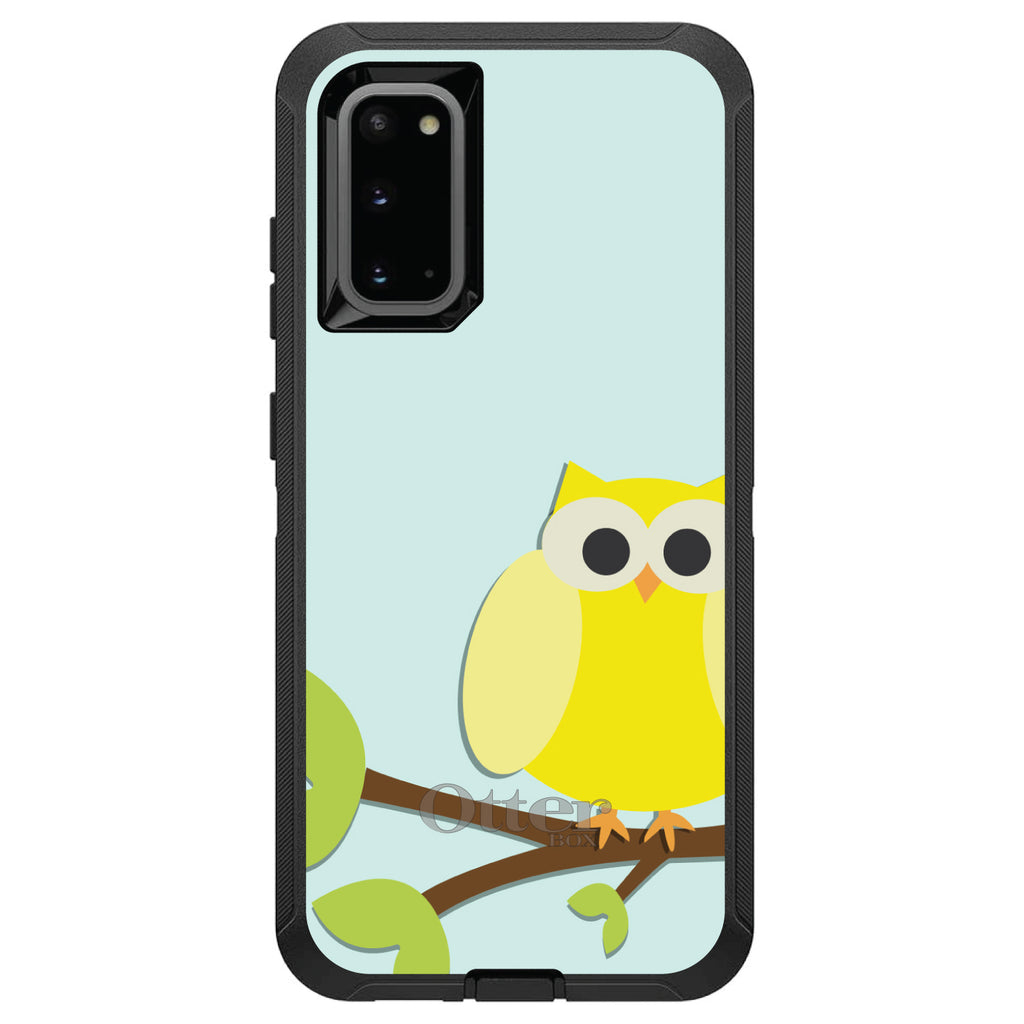 Yellow Owl Cartoon OtterBox Defender Case for iPhone & Galaxy, view 8