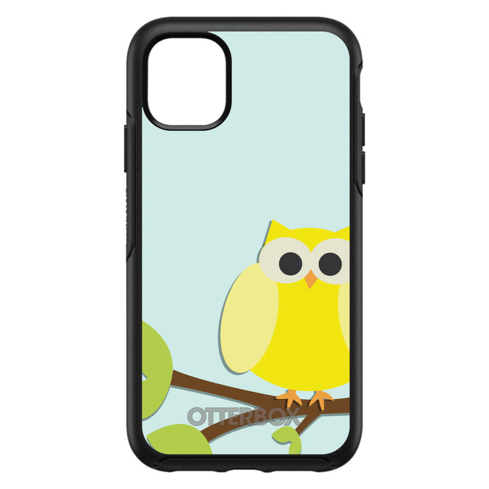 DistinctInk™ OtterBox Symmetry Series Case for Apple iPhone / Samsung Galaxy / Google Pixel - Yellow Owl Cartoon
