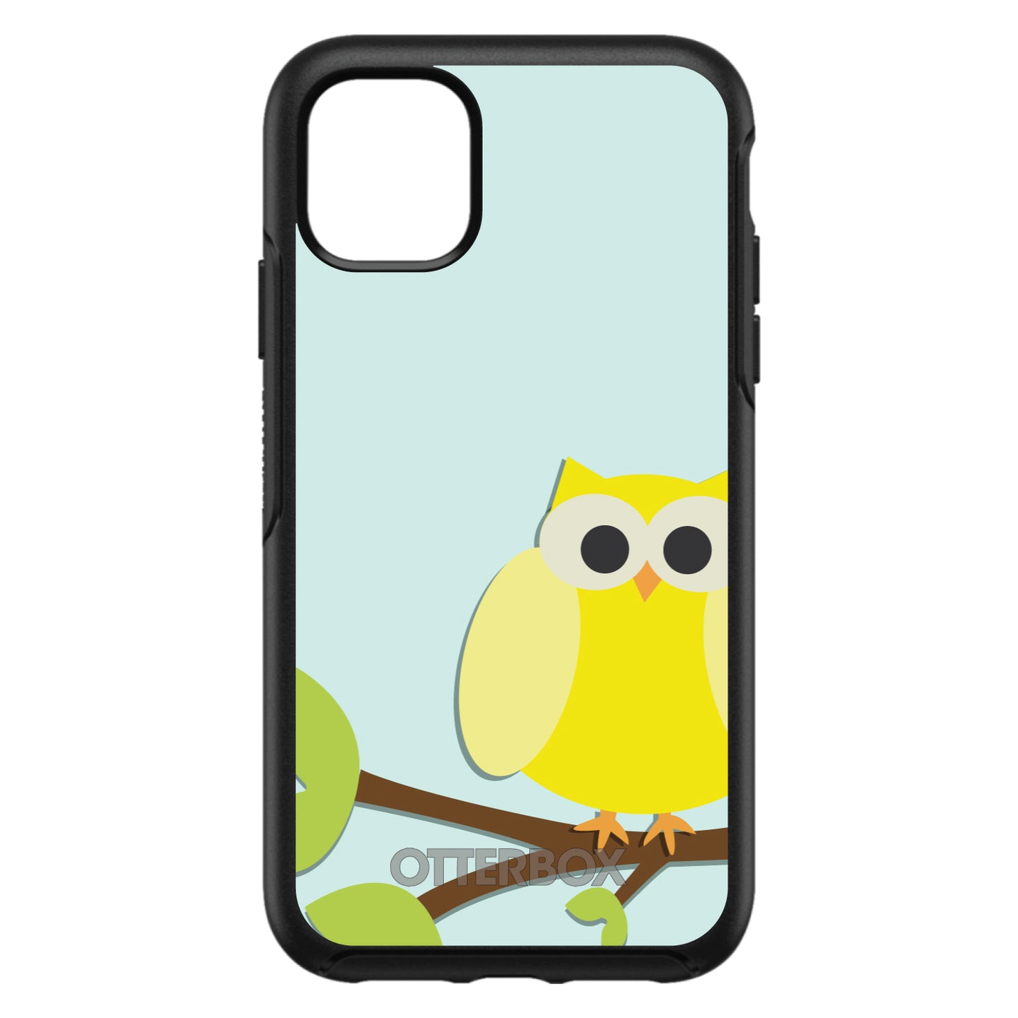 DistinctInk™ OtterBox Symmetry Series Case for Apple iPhone / Samsung Galaxy / Google Pixel - Yellow Owl Cartoon