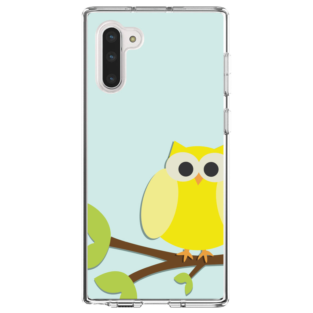 Yellow Owl Cartoon Clear Shockproof iPhone Case, view 9