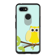 DistinctInk™ OtterBox Symmetry Series Case for Apple iPhone / Samsung Galaxy / Google Pixel - Yellow Owl Cartoon