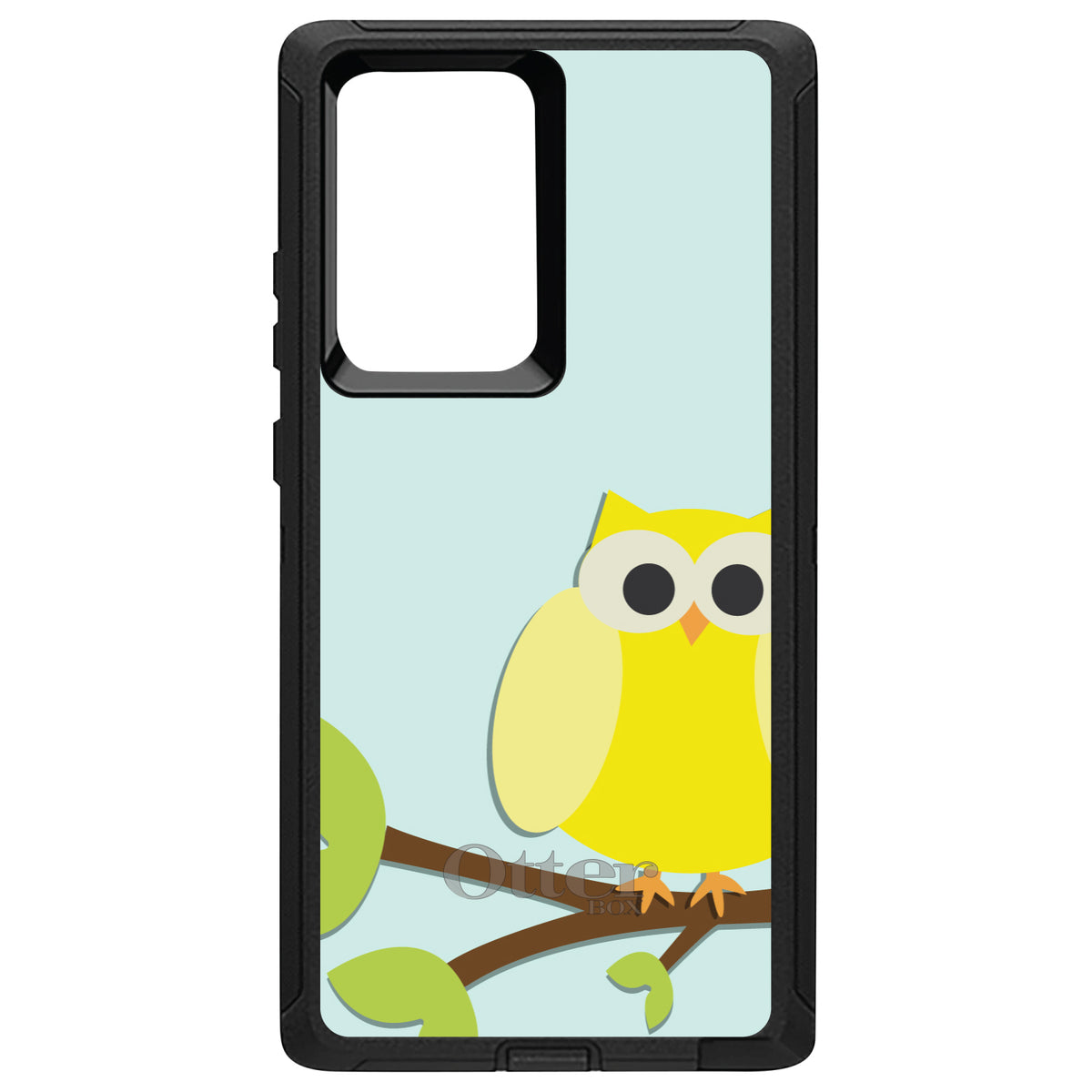 Yellow Owl Cartoon OtterBox Defender Case for iPhone & Galaxy, view 13