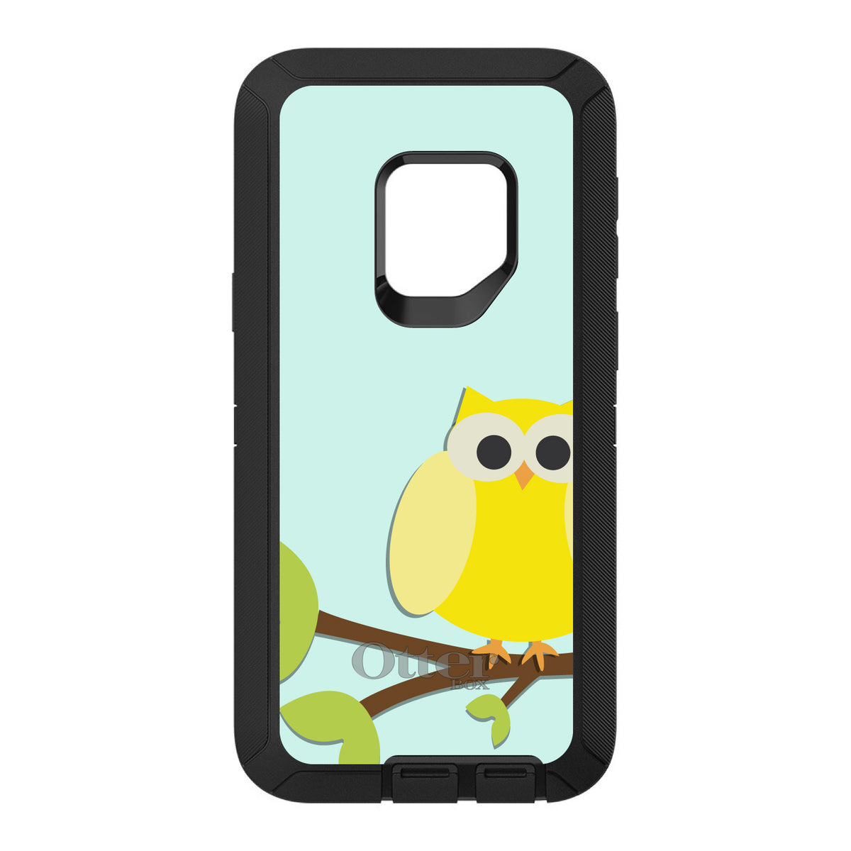 Yellow Owl Cartoon OtterBox Defender Case for iPhone & Galaxy, view 11