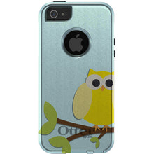 DistinctInk™ OtterBox Commuter Series Case for Apple iPhone or Samsung Galaxy - Yellow Owl Cartoon
