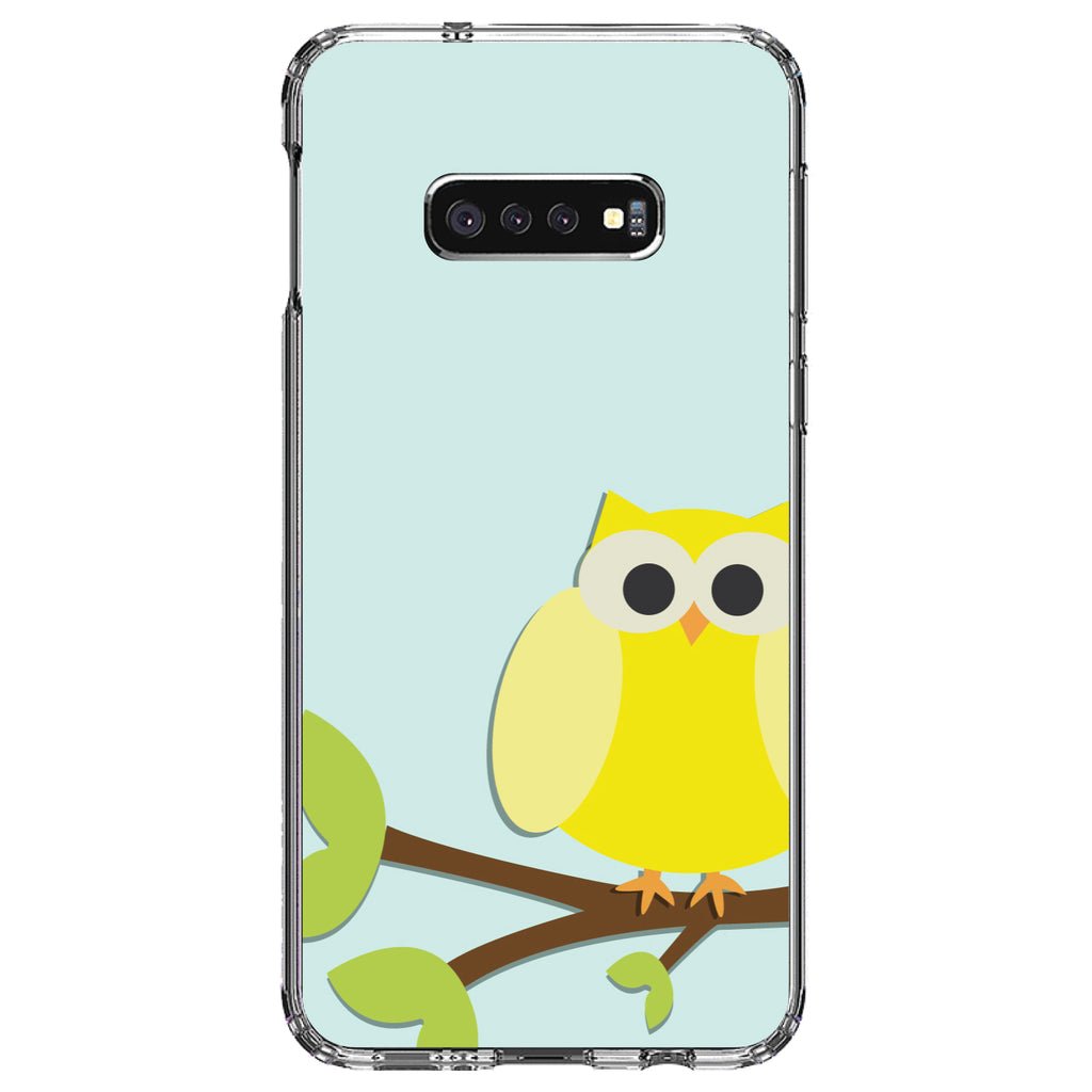 Yellow Owl Cartoon Clear Shockproof iPhone Case, view 18