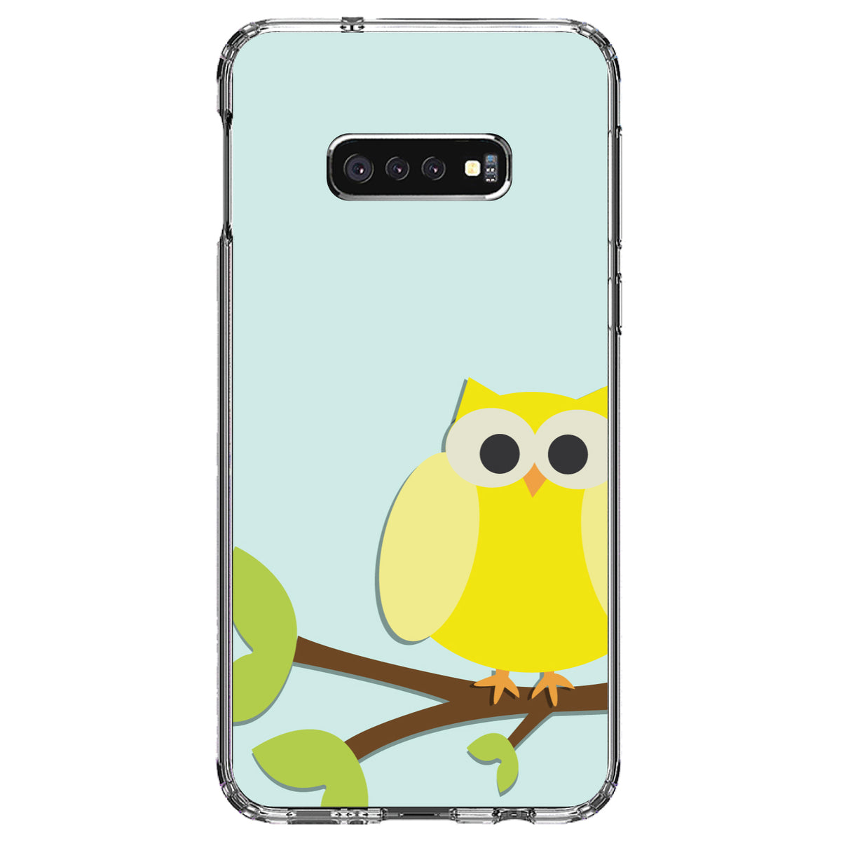 Yellow Owl Cartoon Clear Shockproof iPhone Case, view 18