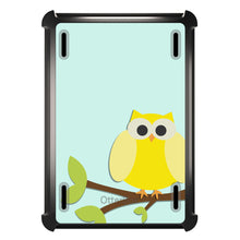 DistinctInk™ OtterBox Defender Series Case for Apple iPad / iPad Pro / iPad Air / iPad Mini - Yellow Owl Cartoon