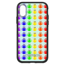 DistinctInk™ OtterBox Symmetry Series Case for Apple iPhone / Samsung Galaxy / Google Pixel - Rainbow Owls Cartoon