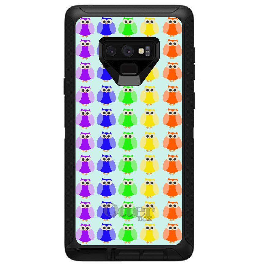 Rainbow Owls Cartoon OtterBox Defender Case for iPhone & Galaxy, view 16
