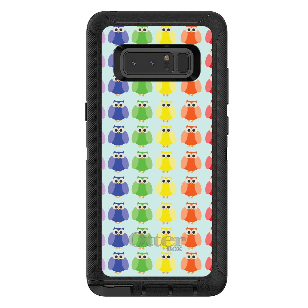 Rainbow Owls Cartoon OtterBox Defender Case for iPhone & Galaxy, view 17