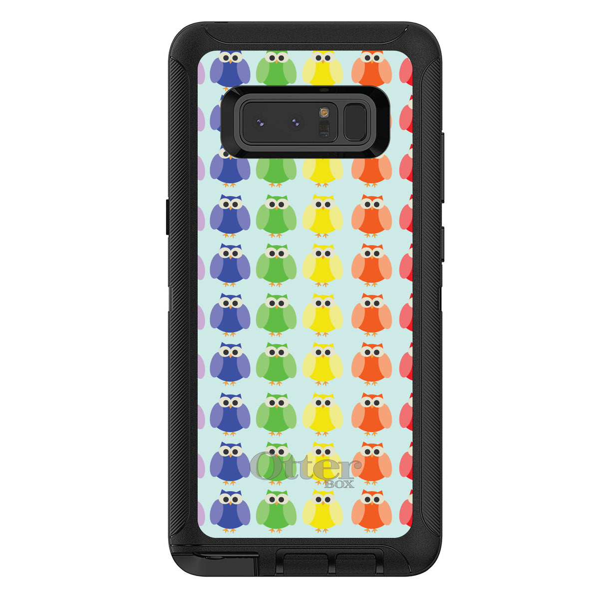 Rainbow Owls Cartoon OtterBox Defender Case for iPhone & Galaxy, view 17