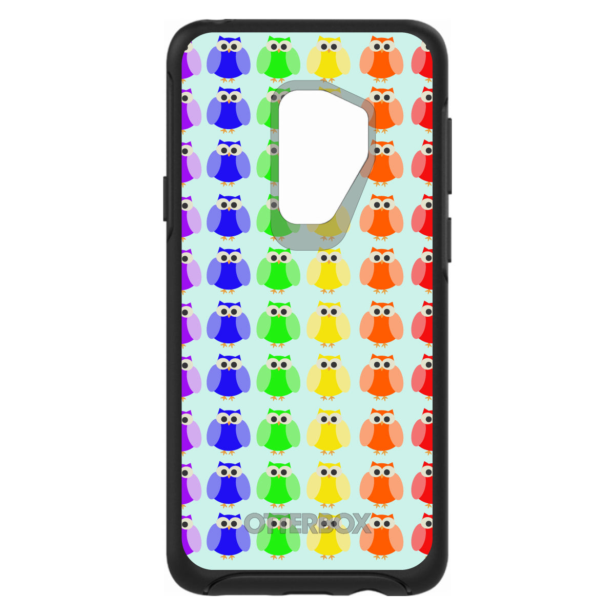 Rainbow Owls Cartoon OtterBox Symmetry Case for iPhone & Galaxy, view 9