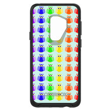 DistinctInk™ OtterBox Symmetry Series Case for Apple iPhone / Samsung Galaxy / Google Pixel - Rainbow Owls Cartoon