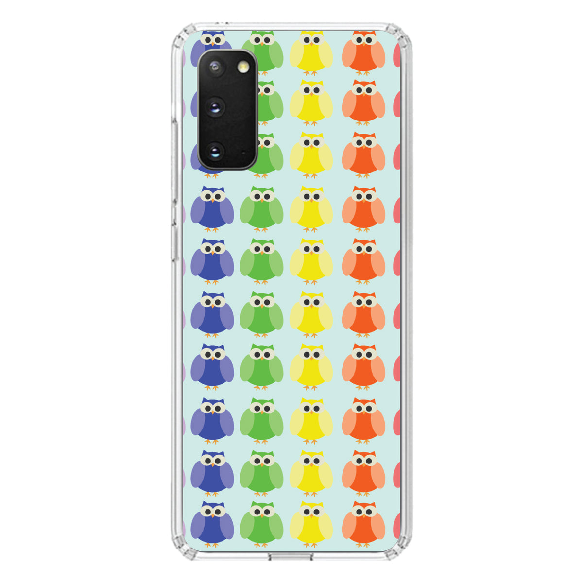 Rainbow Owls Cartoon Clear Shockproof iPhone Case, view 14