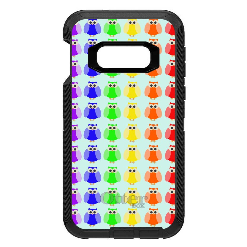 Rainbow Owls Cartoon OtterBox Defender Case for iPhone & Galaxy, view 10
