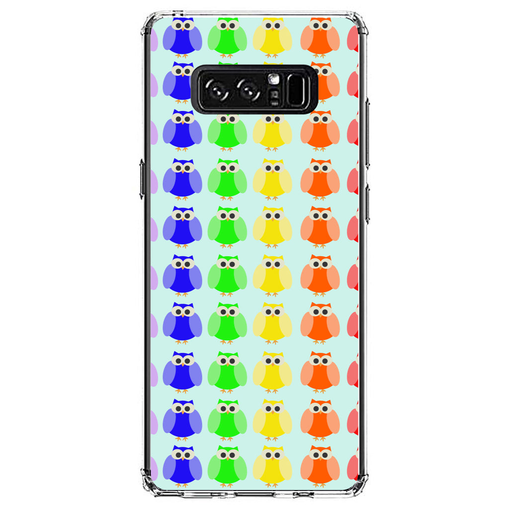 Rainbow Owls Cartoon Clear Shockproof iPhone Case, view 12