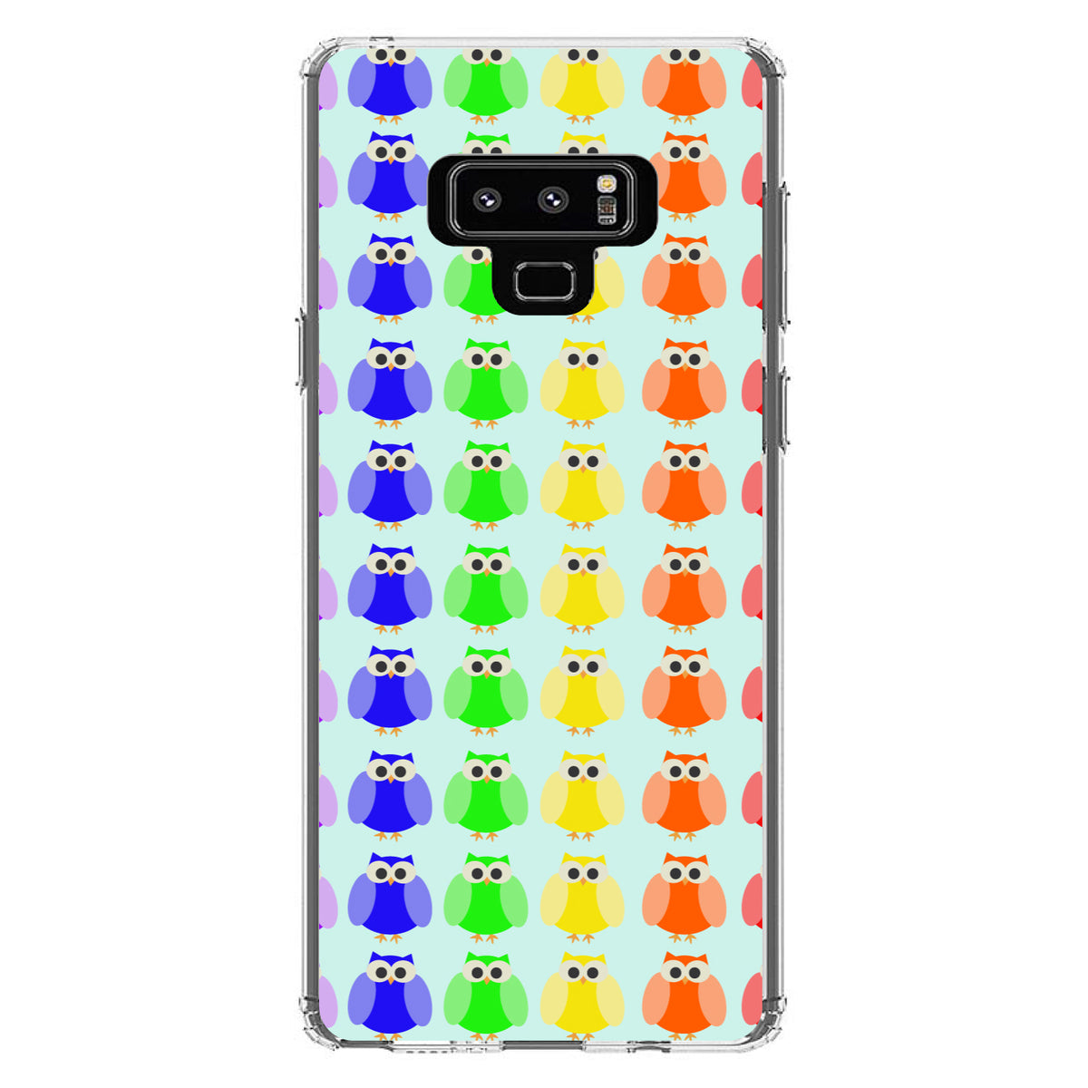 Rainbow Owls Cartoon Clear Shockproof iPhone Case, view 11