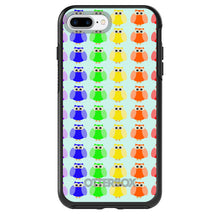 DistinctInk™ OtterBox Symmetry Series Case for Apple iPhone / Samsung Galaxy / Google Pixel - Rainbow Owls Cartoon