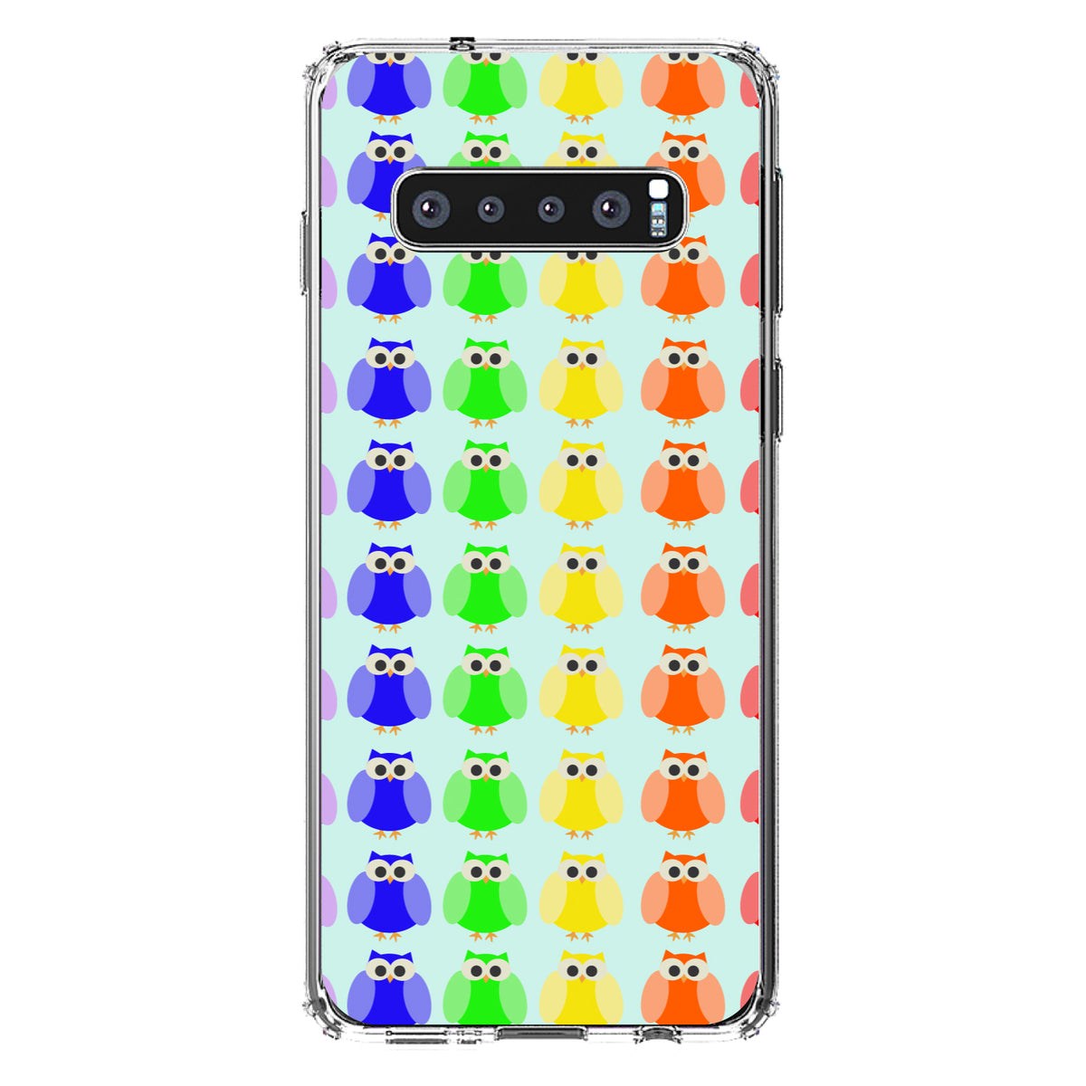 Rainbow Owls Cartoon Clear Shockproof iPhone Case, view 16
