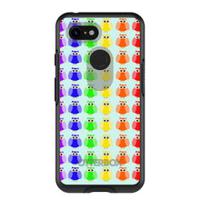 DistinctInk™ OtterBox Symmetry Series Case for Apple iPhone / Samsung Galaxy / Google Pixel - Rainbow Owls Cartoon