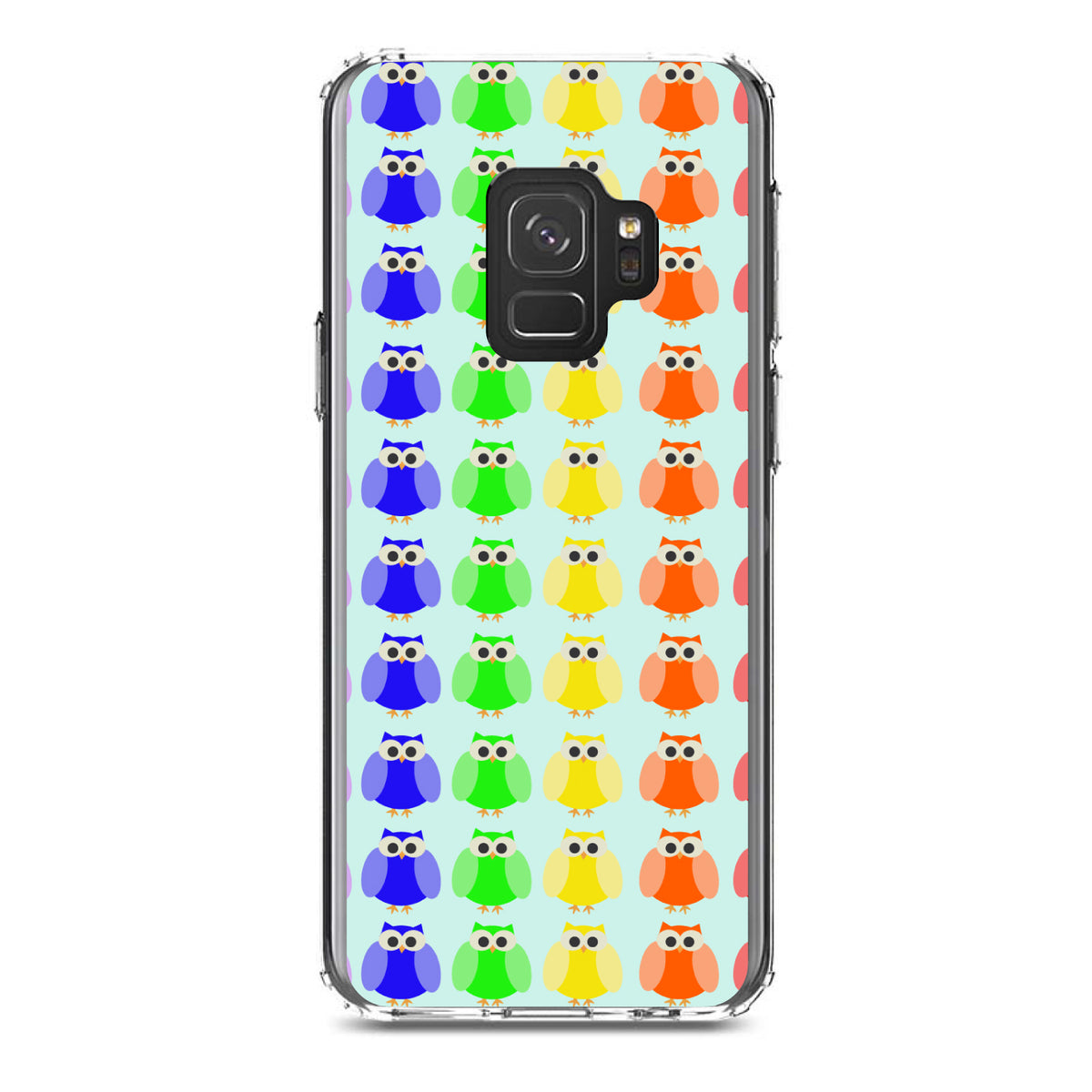 Rainbow Owls Cartoon Clear Shockproof iPhone Case, view 19