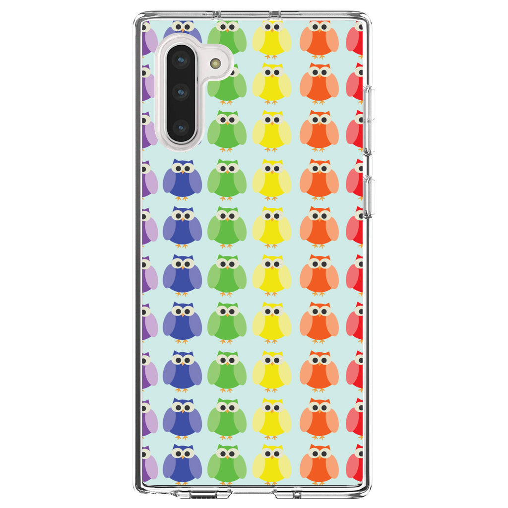 Rainbow Owls Cartoon Clear Shockproof iPhone Case, view 9