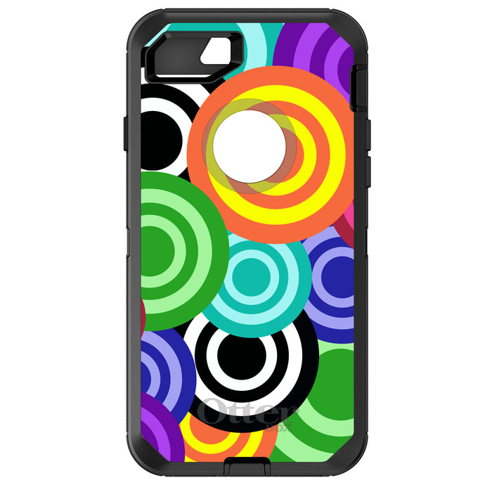DistinctInk™ OtterBox Defender Series Case for Apple iPhone / Samsung Galaxy / Google Pixel - Multi Color Swirls