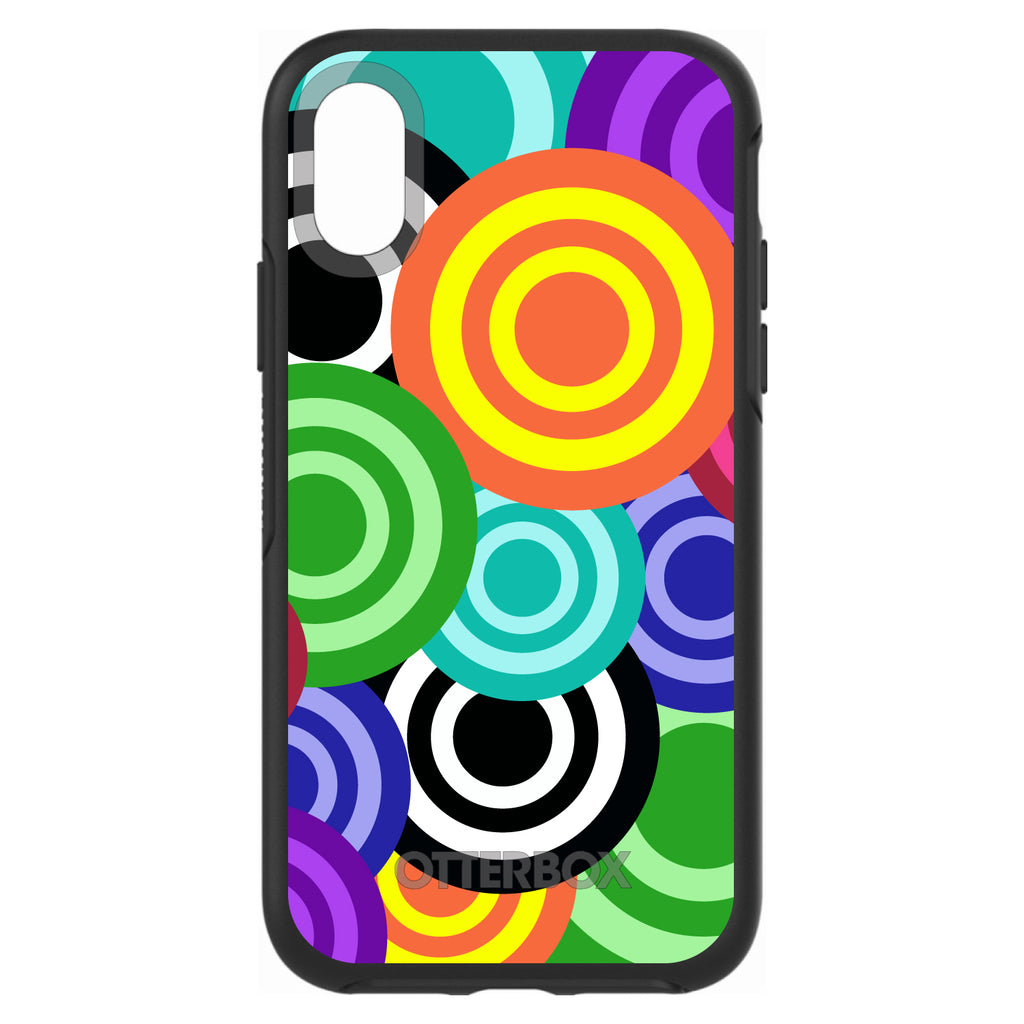 Multi Color Swirls OtterBox Symmetry Case for iPhone & Galaxy, view 4