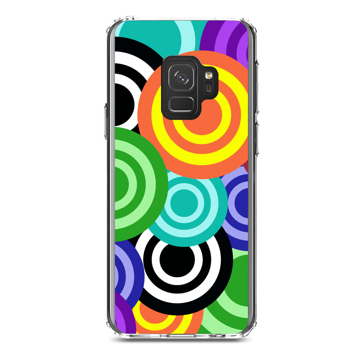 Multi Color Swirls Clear Shockproof iPhone Case, view 19