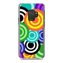 DistinctInk® Clear Shockproof Hybrid Case for Apple iPhone / Samsung Galaxy / Google Pixel - Multi Color Swirls