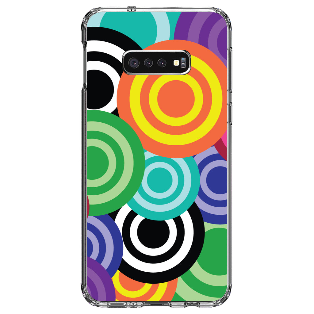 Multi Color Swirls Clear Shockproof iPhone Case, view 18