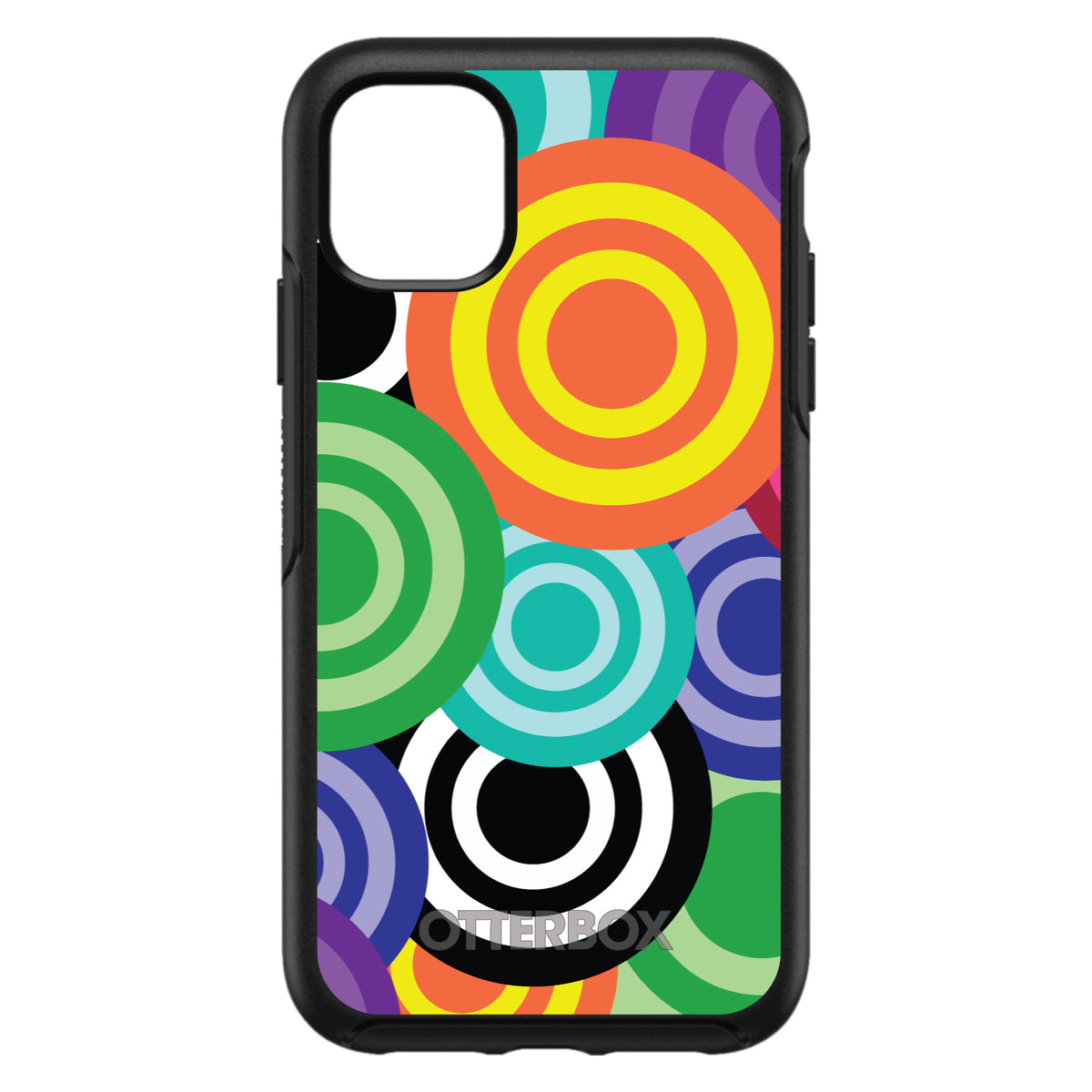 Multi Color Swirls OtterBox Symmetry Case for iPhone & Galaxy, view 3