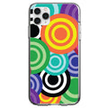 Multi Color Swirls Clear Shockproof iPhone Case