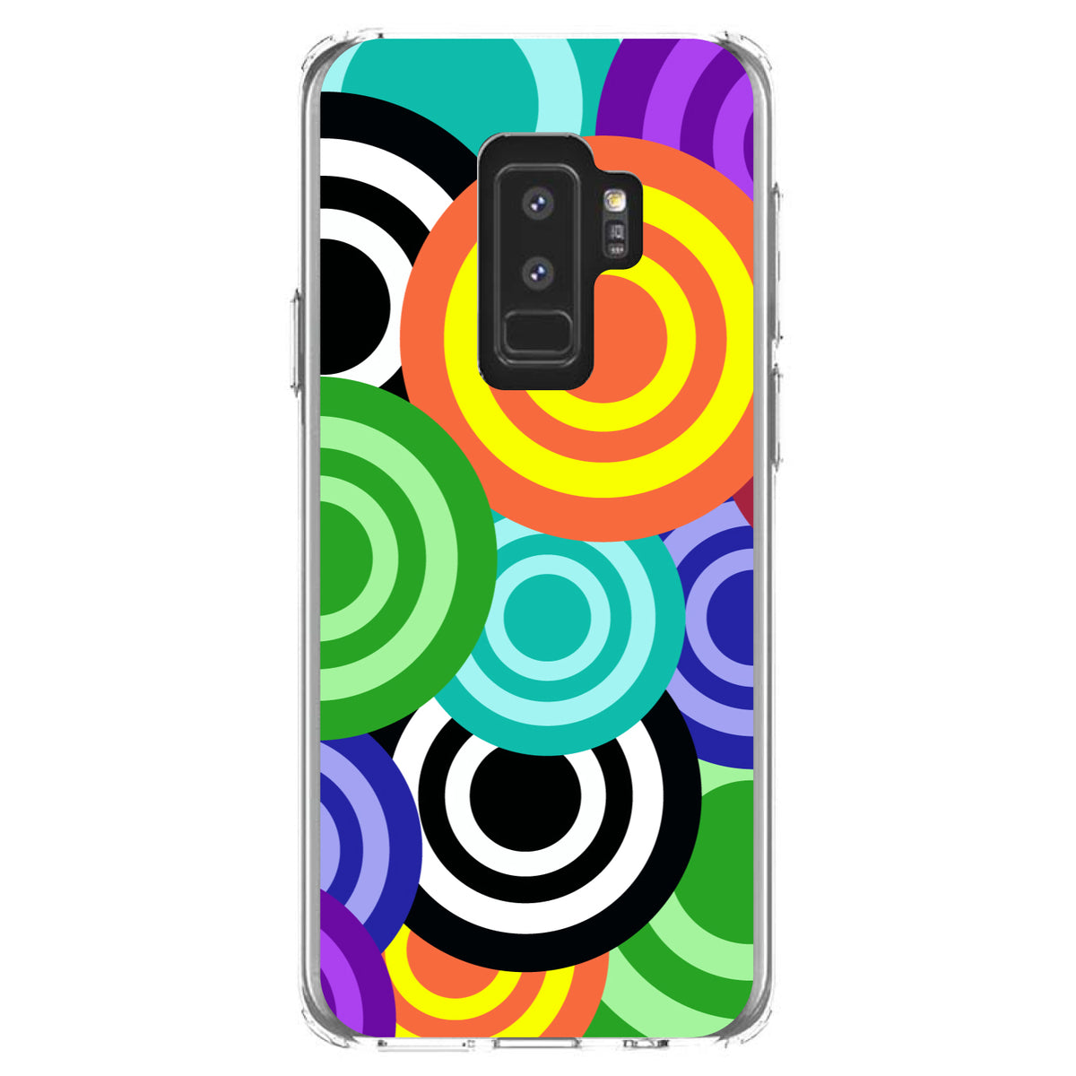 Multi Color Swirls Clear Shockproof iPhone Case, view 20
